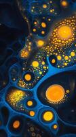 Futuristic Abstract Glow with Neon Light Patterns and Bold Geometric Shapes photo