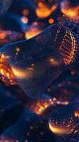 Ethereal Glow and Abstract Shapes with Smooth Light Accents for Visuals photo