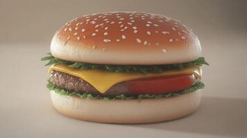 Taste the Best Burger with Tomatoes, Onions, and Lettuce photo
