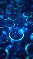 A glowing symphony of abstract shapes and illuminated light effects for your background photo