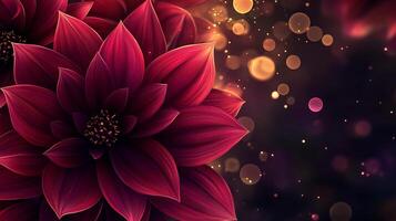 Hyper-realistic flower close-up with stunning bokeh background for high-resolution stock images photo