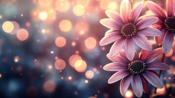 High-Resolution Floral Close-Up Featuring an Enchanting Bokeh Background photo