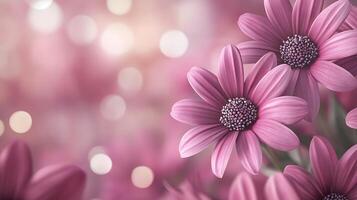 Hyper-Realistic Flower Image with Dreamy Bokeh Perfect for Creative Projects photo