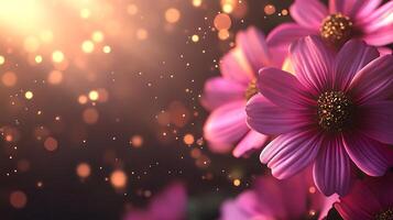 Hyper-Realistic Floral Close-Up with a Soft, Dreamy Bokeh Background photo