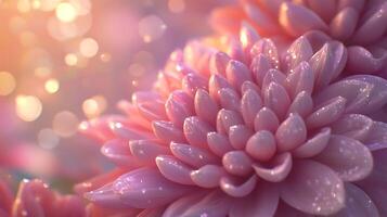 Hyper-Realistic Flower with a Soft Bokeh Background photo