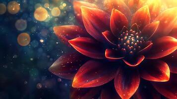 Captivating Flower Close-Up with Soft and Dreamy Bokeh Background for Stock Photography photo