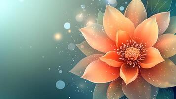 High-Resolution Flower Portrait with Dreamy Bokeh Background in Hyper-Realistic Detail photo