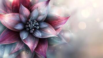 Hyper-Realistic Flower Close-Up with Stunning Bokeh Effect photo