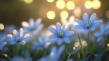High-Resolution Flower Macro with Captivating Bokeh Background in Stunning Detail photo