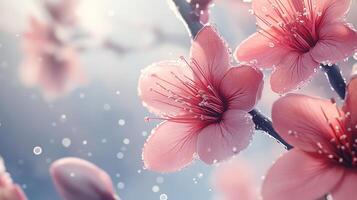 Hyper-Realistic Flower Close-Up with Vibrant Colors and Dreamy Background Bokeh photo