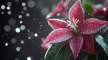Vibrant Bloom in High Resolution with Dreamy Bokeh Background for Stock Images photo