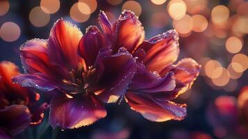 Hyper-Realistic Floral Photography with Captivating Bokeh for Stock Photo Perfection