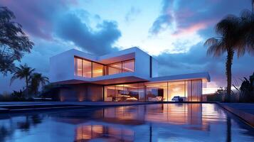 Stunning Modern Real Estate Property Showcasing Innovative Architecture in High Definition photo