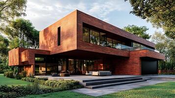 Luxurious Modern Home Photographed in Stunning Detail for High-Resolution Real Estate Imagery photo