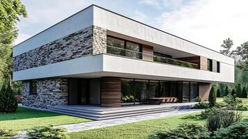 Captivating modern home design showcased in luxurious high-resolution imagery photo