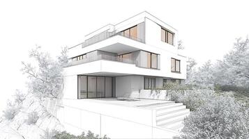 Stunning Duplex Home Captured in High-Quality Modern Architectural Photography photo