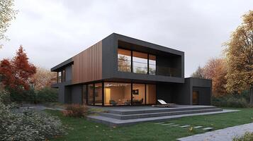 Luxurious Modern Duplex Captured in Ultra-High-Resolution Photography photo