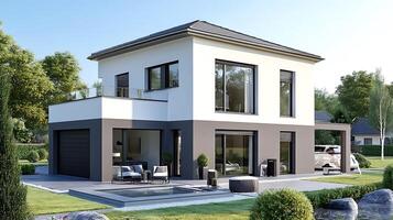 Beautiful Modern Duplex Residence Captured in Detailed High-Resolution Images photo