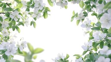 Gorgeous Close-Up View of Realistic Flowers and a Tree Branch Scene photo