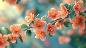 Close-Up Capture of Tree Branch Supporting Stunning Blossoms in Bloom photo
