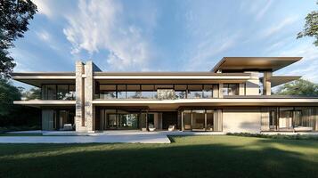 Modern Residential Architecture Combining Sophistication and Comfortable Living Spaces photo