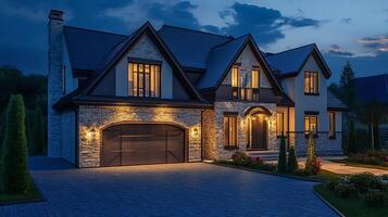 Stylish Urban Home Blending Practical Features with Sleek Modern Design photo