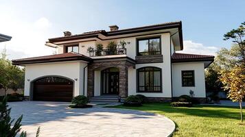 Contemporary Urban Architecture Blending Sleek Style with Family-Friendly Features photo