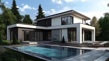 Stylish Residential Design Merging Sophistication with Practical Family Needs photo