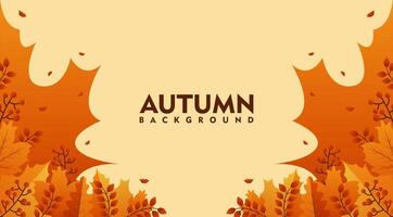 autumn background with leaves and leaves for background design vector