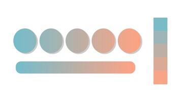 Abstract gradient background with aquamarine and salmon color palette. Abstract illustration with gradient blur design. Blurred colored abstract background. Colorful gradient illustration vector