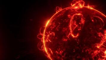 soles ardiente corona capturado durante un solar observación evento en un oscuro ajuste video