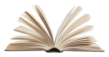Pages of a book turning in soft light png