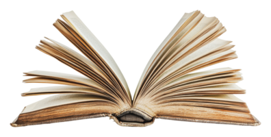 Open book with pages fanned out in a cozy setup png