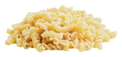Delicious cooked pasta in a heap ready to serve png
