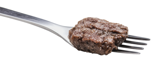 Unique bite-sized meat presentation png
