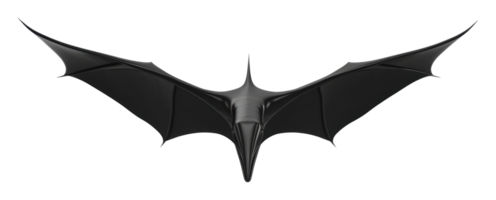Dark winged creature soaring through the night sky png