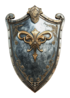 Decorative shield design with intricate patterns png