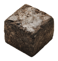 Unique square block of dark material on display png