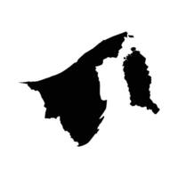 Brunei Darussalam map icon vector