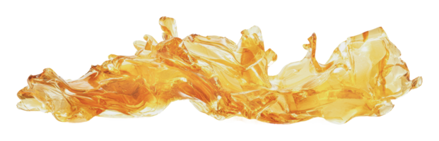 Golden resin creating dynamic shapes in motion png