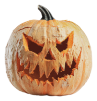 Creative Halloween pumpkin with intricate design png
