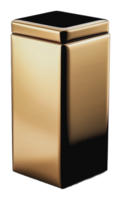 Stylish rectangular container in glossy finish png