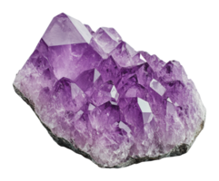 Unique large amethyst crystal cluster png