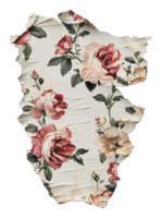 Vintage rose floral wallpaper design png