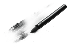 Black marker creating a bold stroke on paper png