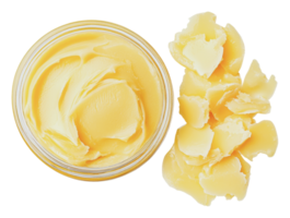 Natural body butter in jar with soft texture png