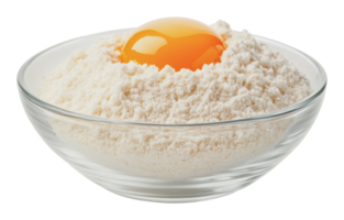 Mixing flour and egg for baking a fresh pastry png
