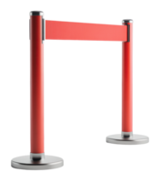 Red barrier for crowd control in event management png