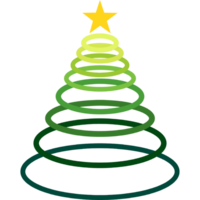 Christmas tree color layers gardient. Christmas tree icon design png