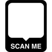 QR code frame. QR code. Scan me. Social media applications code. png